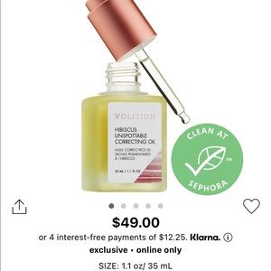 Volition Hibiscus Unspottable Correcting Oil! New in box.